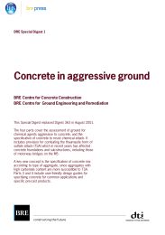 Concrete in aggressive ground: Assessing the aggressive chemical environment (incorporating March 2003 amendment) (Withdrawn)