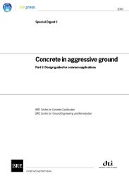 Concrete in aggressive ground: Design guides for common applications (incorporating March 2003 amendment) (Withdrawn)