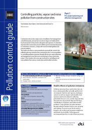 Controlling particles, vapour and noise pollution from construction sites. Part 1 - Pre-project planning and effective management