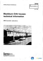 Blackburn Orlit houses: technical information