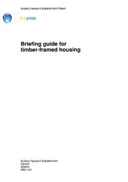 Briefing guide for timber framed housing