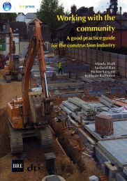 Working with the community: a good practice guide for the construction industry