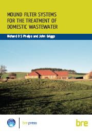 Mound filter systems for the treatment of domestic wastewater