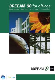 BREEAM 98 for offices: an environmental assessment method for office buildings. (Refer to BREEAM offices 2008 assessor manual for current criteria)