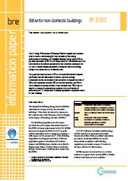 SBEM for non-domestic buildings (Withdrawn) - The Construction ...
