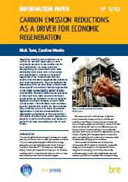 Carbon emission reductions as a driver for economic regeneration