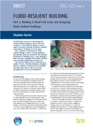 Flood resilient building: Part 2 - Building in flood-risk areas and designing flood-resilient buildings