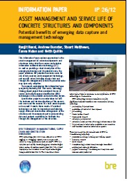 Asset management and service life of concrete structures and components: Potential benefits of emerging data capture and management technology