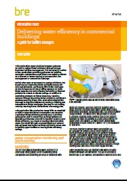 Delivering water efficiency in commercial buildings: A guide for facilities managers
