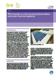 Wind loads on roof-mounted photovoltaic and solar thermal systems. Revised edition
