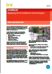 Applying flood resilience technologies
