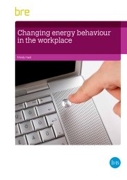 Changing energy behaviour in the workplace