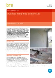 Building damp free cavity walls