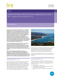 Determining wind actions using Eurocode 1: guidance on the use of BS EN 1991-1-4