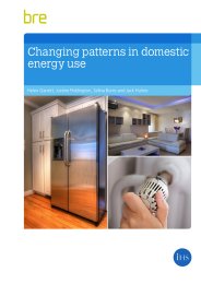 Changing patterns in domestic energy use
