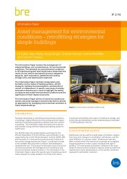 Asset management for environmental conditions – retrofitting strategies for simple buildings
