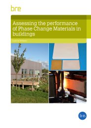 Assessing the performance of phase change materials in buildings