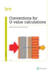 Conventions for U-value calculations