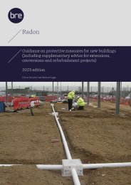 Radon: Guidance on protective measures for new buildings (including supplementary advice for extensions, conversions and refurbishment projects)