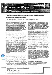 Effect of a rise of water table on the settlement of opencast mining backfill