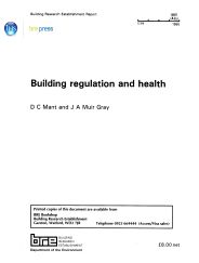 Building regulation and health