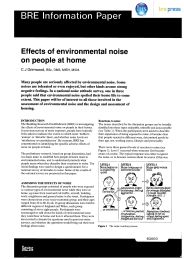 Effects of environmental noise on people at home