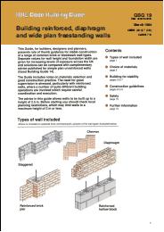 Building reinforced, diaphragm and wide plan free-standing walls