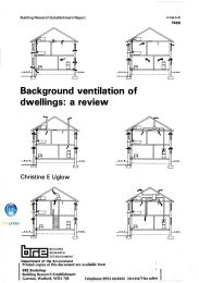Background ventilation of dwellings: a review