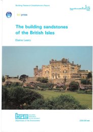 Building sandstones of the British Isles