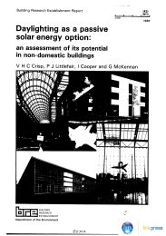 Daylighting as a passive solar energy option: an assessment of its potential in non-domestic buildings