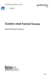 Cussins steel framed houses