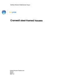 Cranwell steel-framed houses