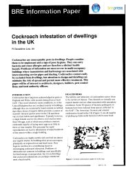 Cockroach infestation of dwellings in the UK