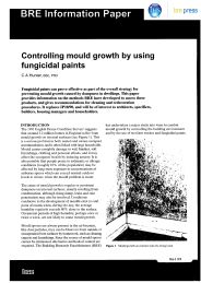 Controlling mould growth by using fungicidal paints