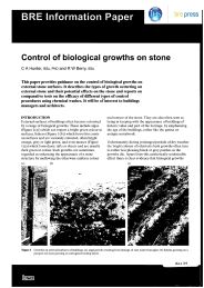 Control of biological growths on stone
