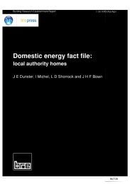 Domestic energy fact file: local authority homes