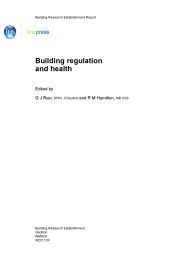 Building regulation and health