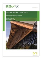 BREEAM UK new construction - non-domestic buildings (England). Technical manual. Issue 4.0