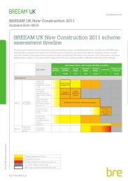 BREEAM UK new construction 2011 scheme assessment timeline