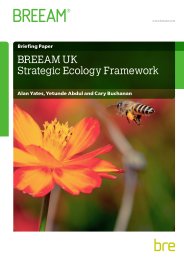 BREEAM UK strategic ecology framework