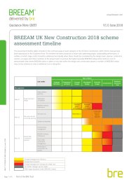 BREEAM UK New Construction 2018 scheme assessment timeline