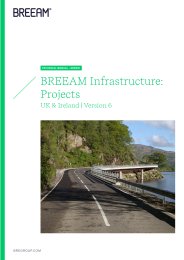 BREEAM infrastructure: Projects. UK and Ireland