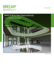 BREEAM in-use international technical manual. Commercial