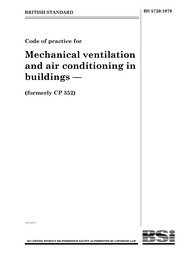 Code of practice for mechanical ventilation and air conditioning in buildings (Withdrawn)