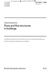 Code of practice for flues and flue structures in buildings