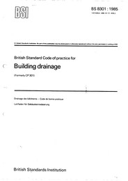 Code of practice for building drainage (AMD 5904) (AMD 6580) (Withdrawn)