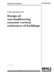 Code of practice for design of non-loadbearing external vertical enclosures of buildings (Withdrawn)