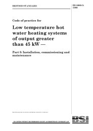 Code of practice for low temperature hot water heating systems of output greater than 45 kW. Installation, commissioning and maintenance