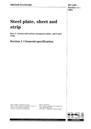 Steel plate, sheet and strip. Carbon and carbon-manganese plate, sheet and strip. General specification