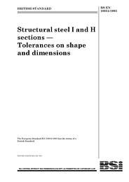 Structural steel I and H sections - Tolerances on shape and dimensions